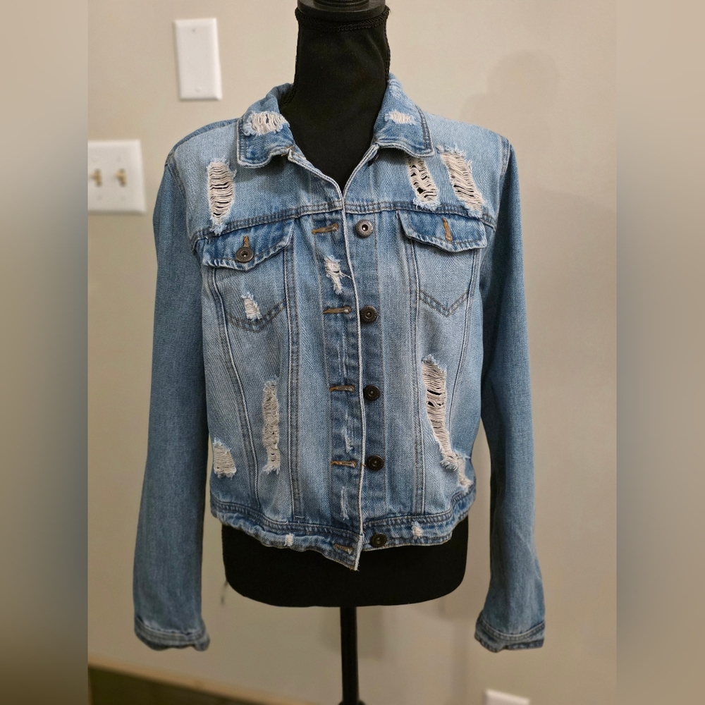 Highway Jeans Distressed Denim Jacket